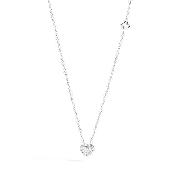 Girocollo punto luce Halo Heart 0,27-Girocolli-RECARLO-Gioielleria Granarelli