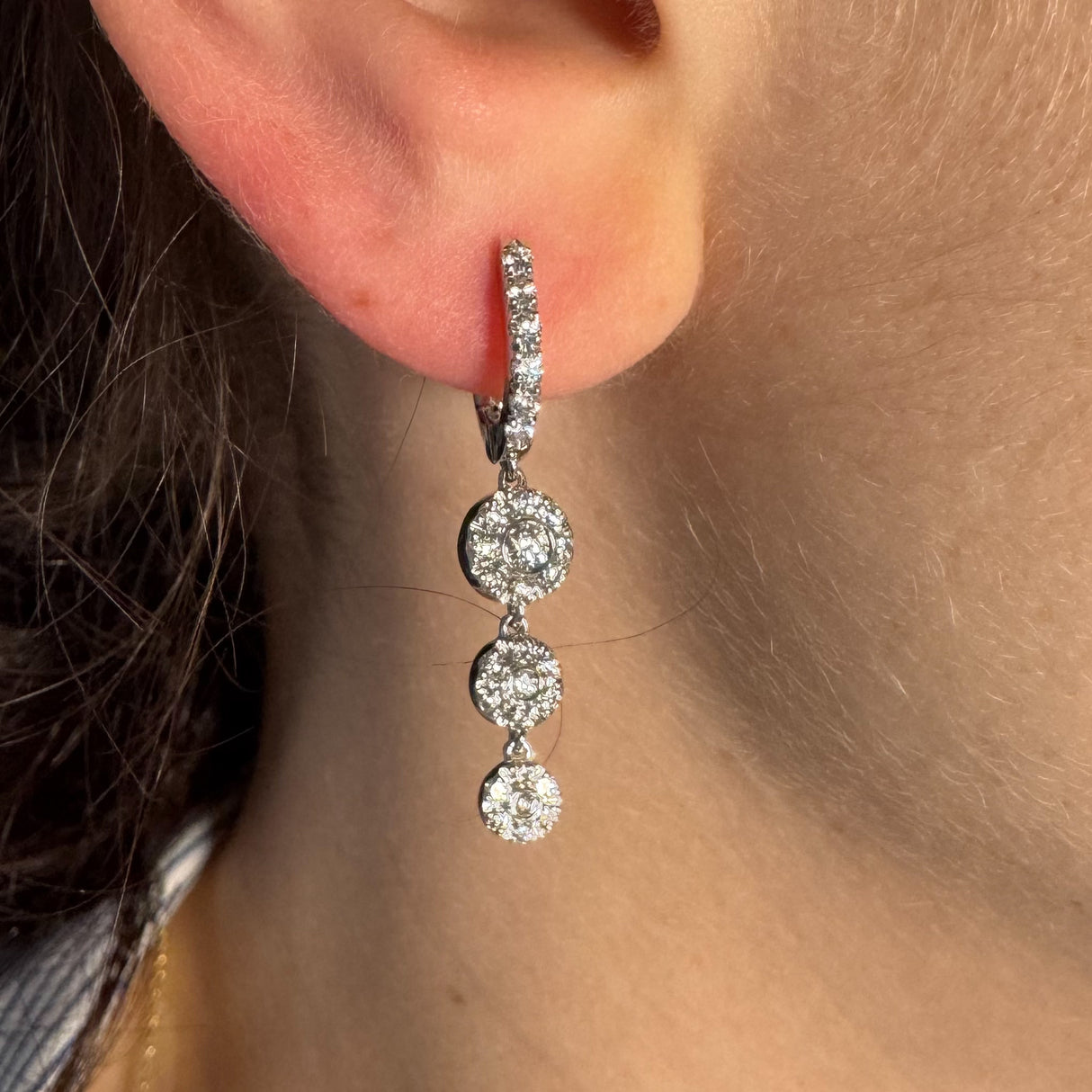 Boccole Fiore with rose gold diamonds