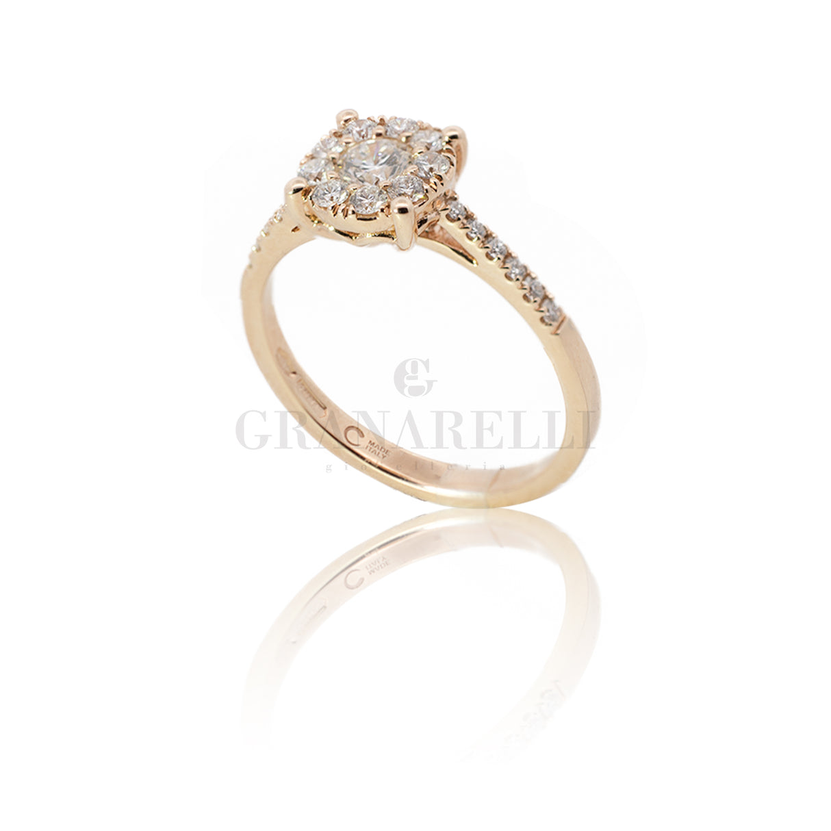 Magic Diamanti lone ring in rose gold