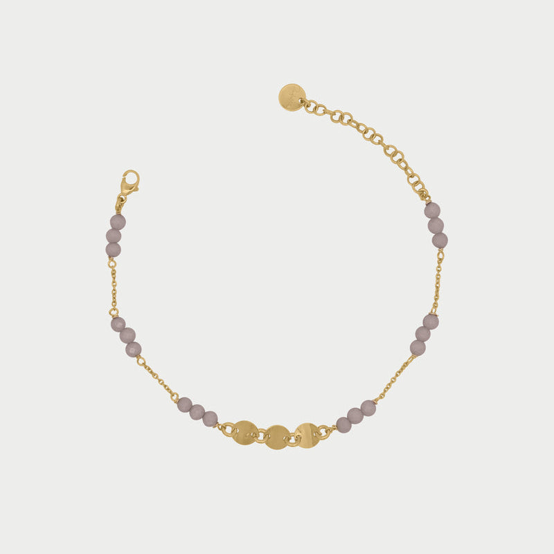 Bracciale catena zirconi Milky e Medaglie