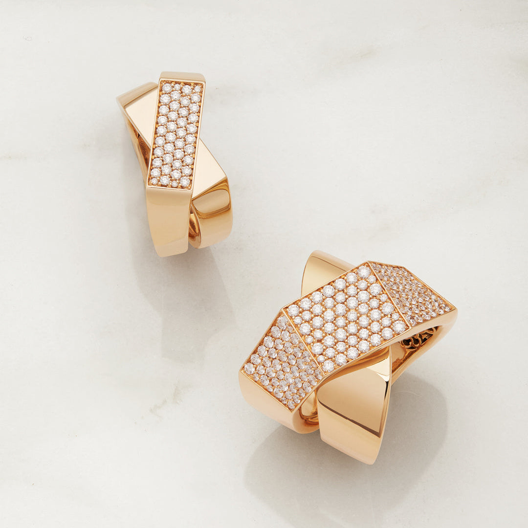 Crivelli Bague en or rose et diamants