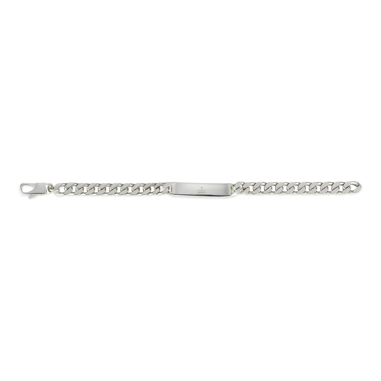Bracciale Signature Catena con Targhetta GG Argento-Bracciali-GUCCI-Gioielleria Granarelli