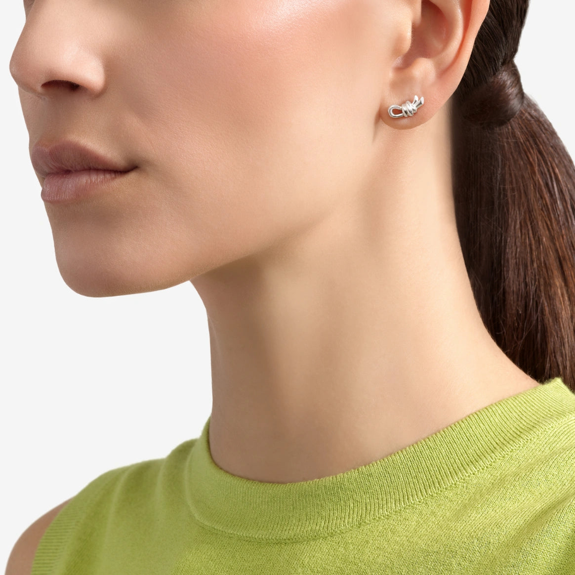 Dodo Silver Node Earring - Links