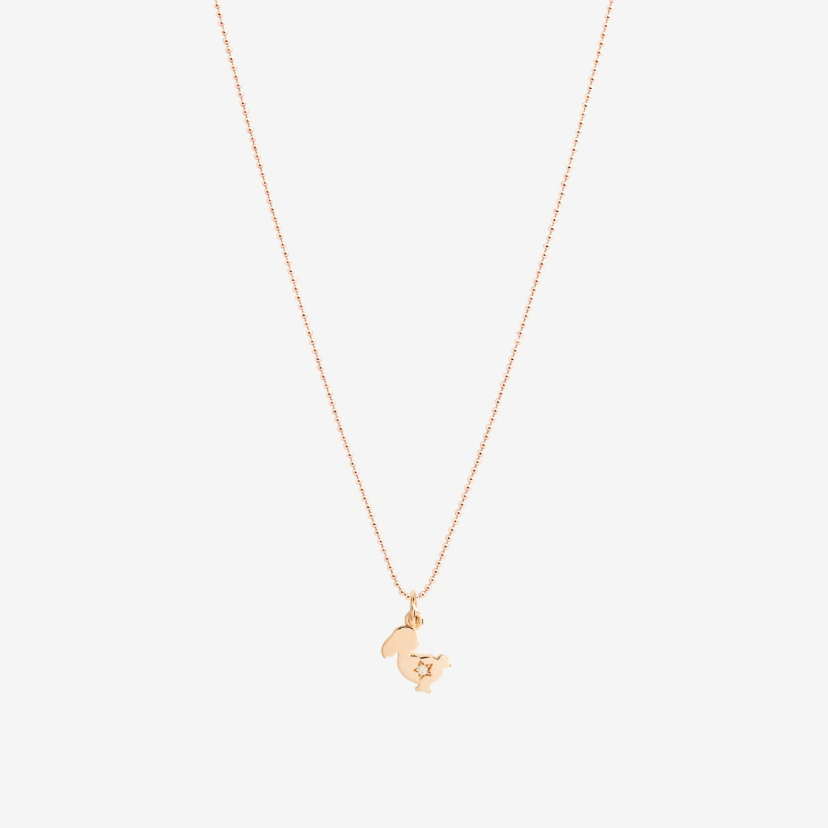 Charm DoDo Junior Oro Rosa e Diamante Bianco - Edizione Limitata-Ciondoli-DODO-Gioielleria Granarelli