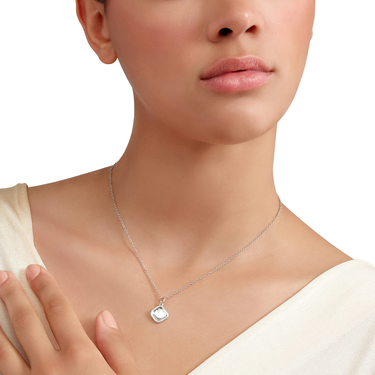 Charm DoDo Sigillo Argento e Diamante Bianco