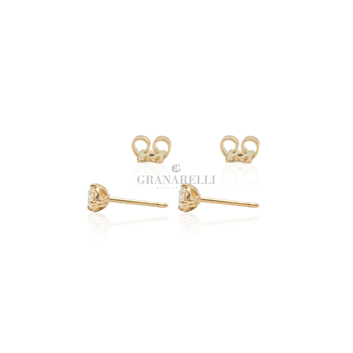 Orecchini Punto Luce Diamante 0.41kt-RECARLO-E01PX001/G041-Gioielleria Granarelli