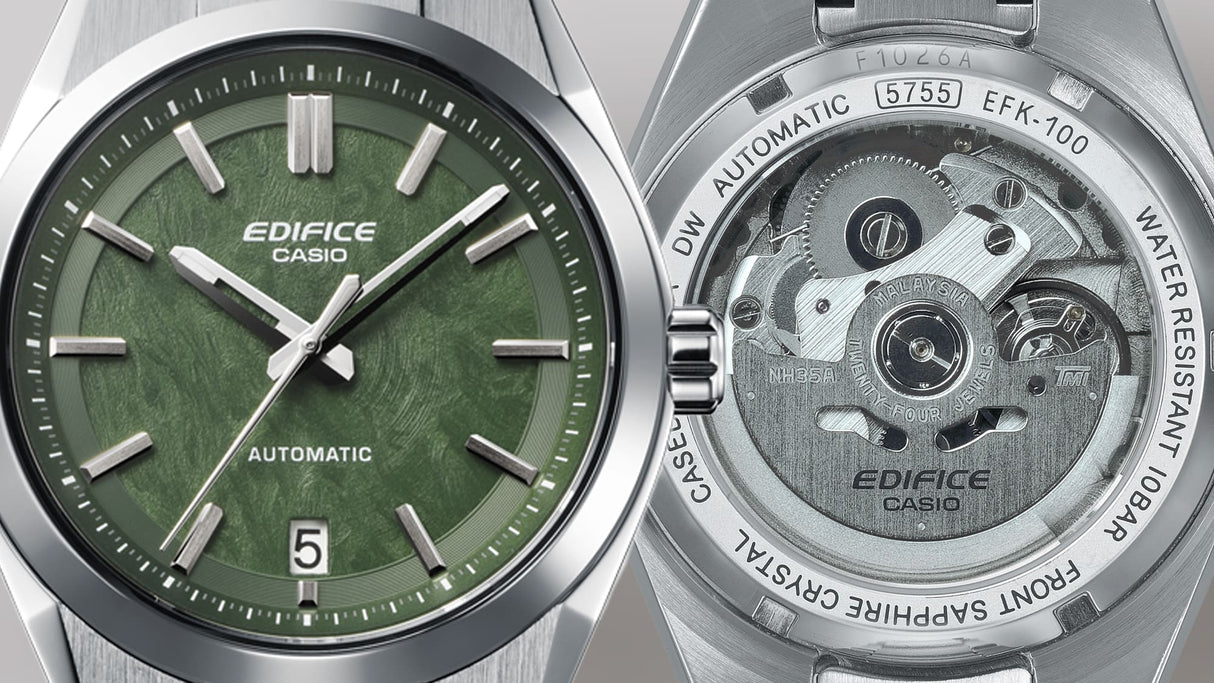 Edifice Automatico Acciaio Verde EFK-100D-3A