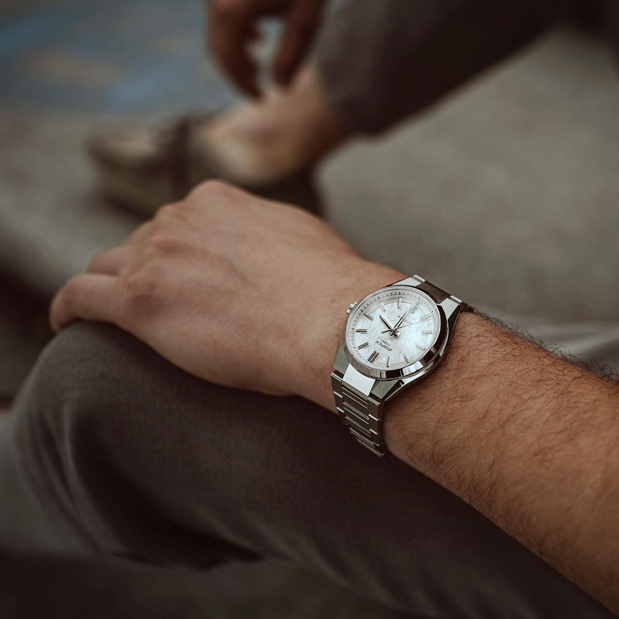 Edifice Automatico Acciaio Argento EFK-100D-7A