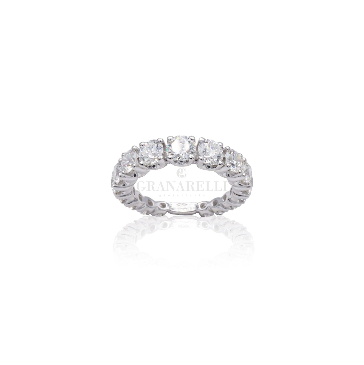 Fedina Scalata Oro Bianco e Diamanti Bianchi 1.63ct