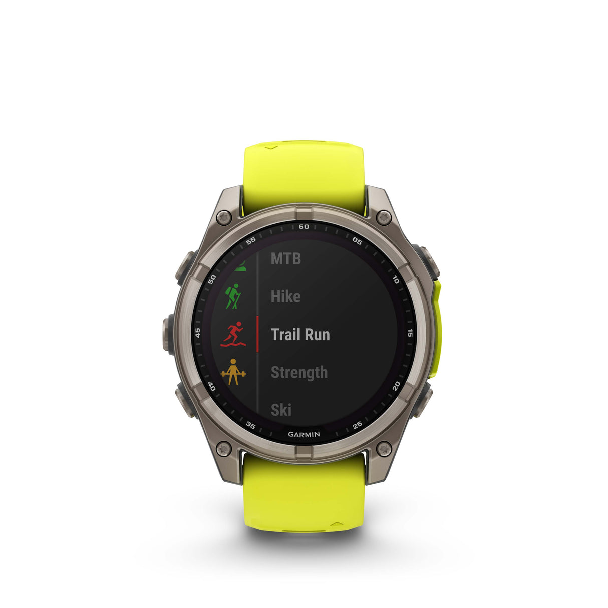 fēnix® 8 - 47 mm, Solar Vetro Zaffiro cinturino giallo-Orologi-GARMIN-Gioielleria Granarelli