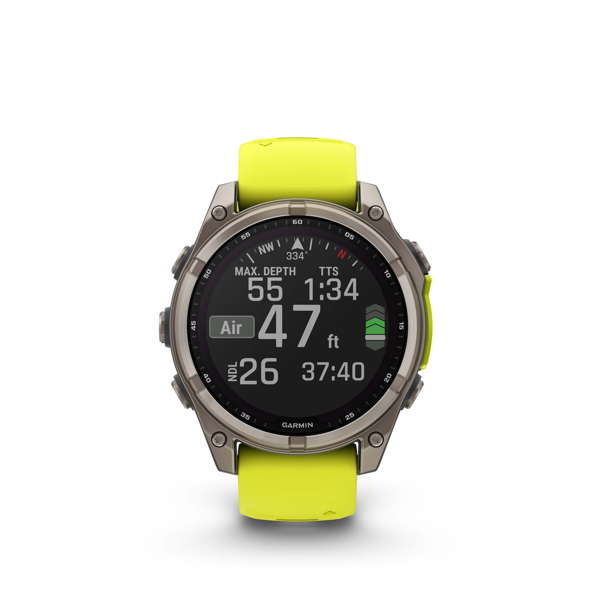 fēnix® 8 - 47 mm, Solar Vetro Zaffiro cinturino giallo-Orologi-GARMIN-Gioielleria Granarelli