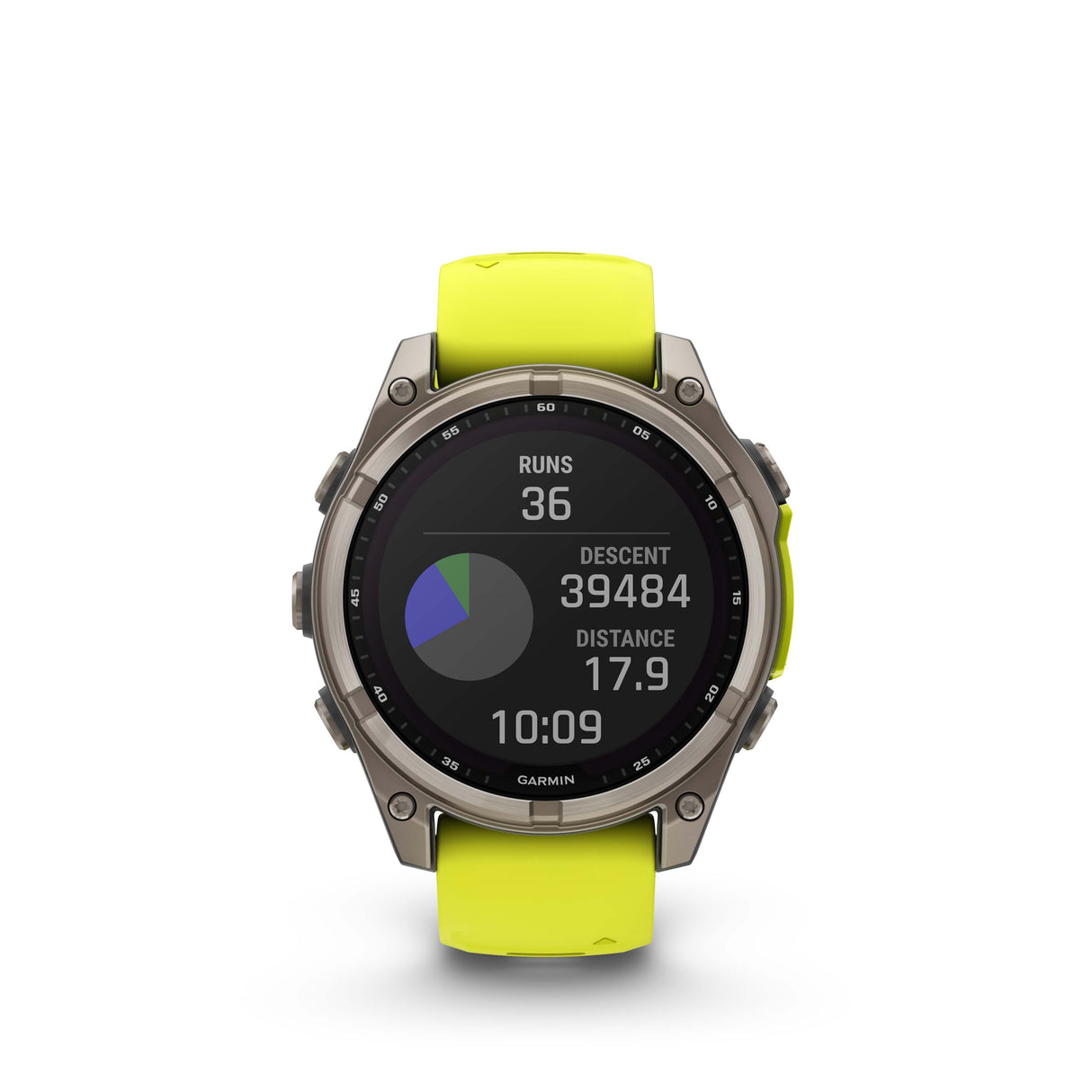 fēnix® 8 - 47 mm, Solar Vetro Zaffiro cinturino giallo-Orologi-GARMIN-Gioielleria Granarelli