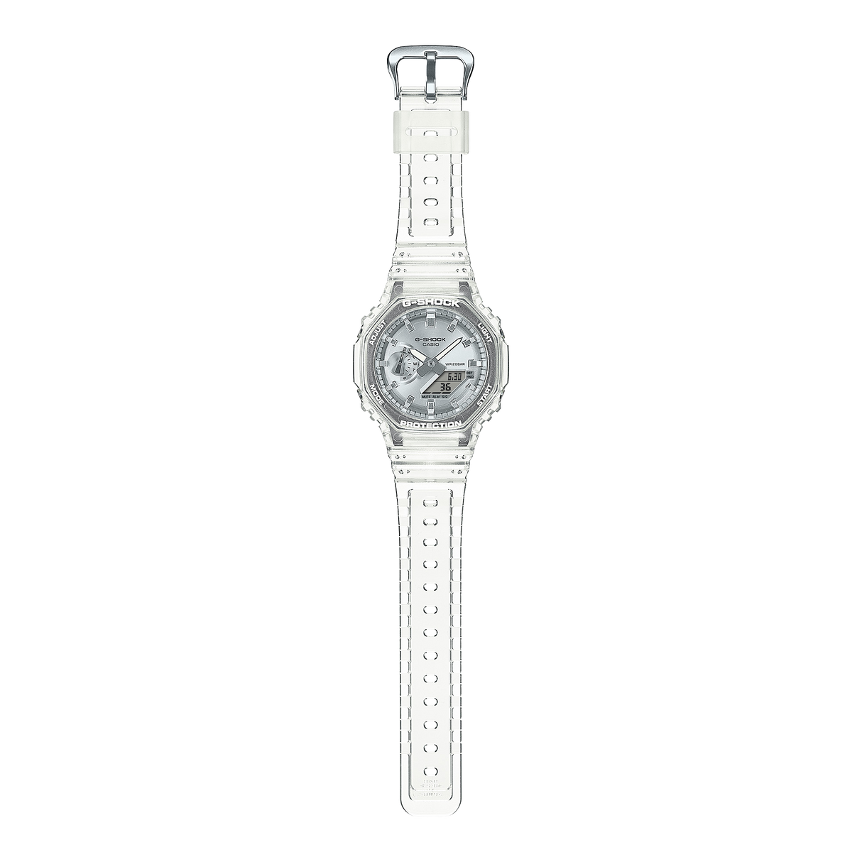 Classic Serie Ga-2100 Trasparente Silver