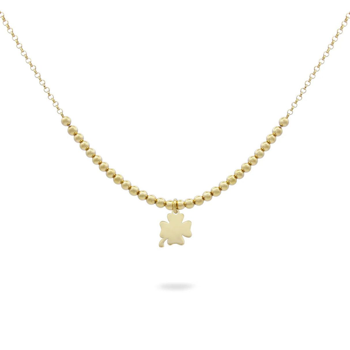 Gepunkteter Rundhalsausschnitt mit Mikro-Courtleaf