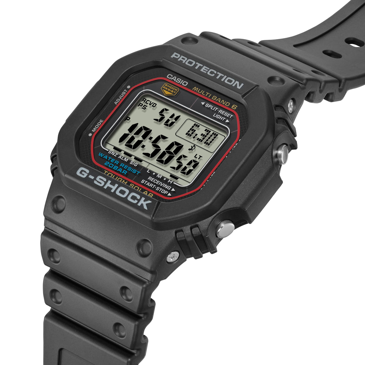 G-Shock Serie GW-M561 Nero filo Rosso