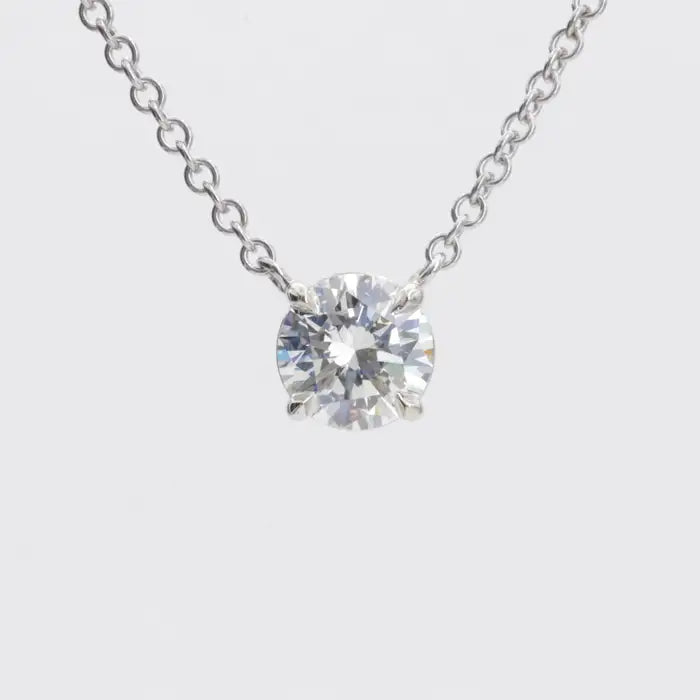 Girocollo Punto Luce Castone a Calice 0.40kt-Girocolli-GRANARELLI-Gioielleria Granarelli