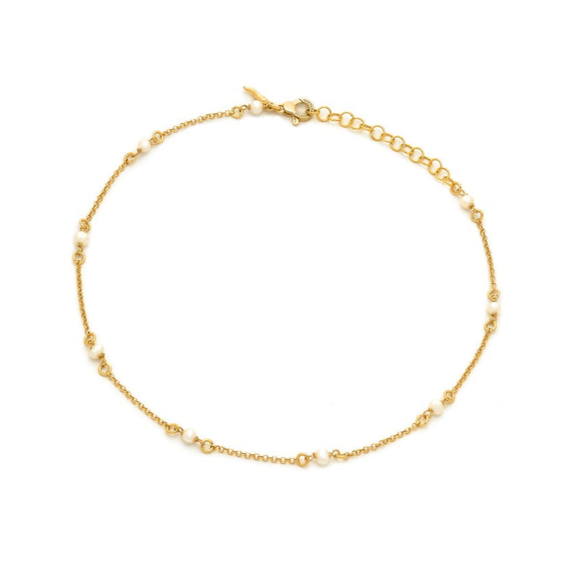 Collana Joy Perle Dorata cm. 46