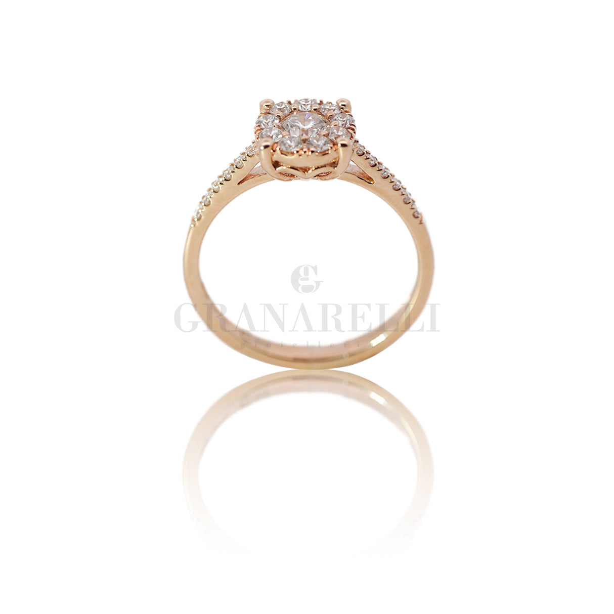 Magic Diamanti lone ring in rose gold