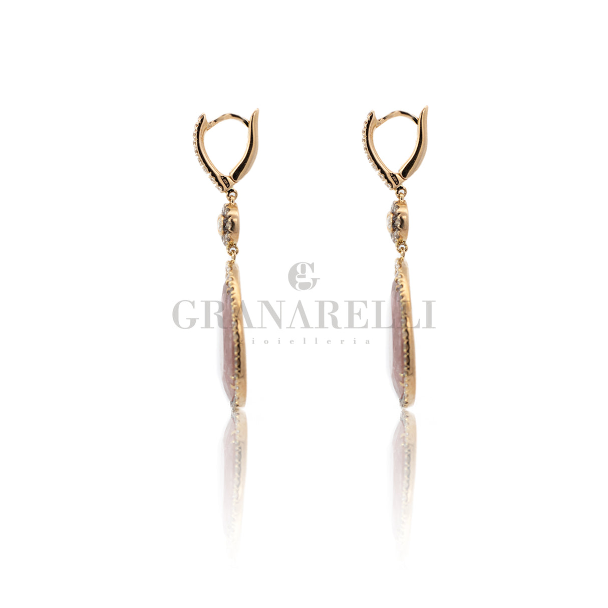 Boccola with topazio and rose gold diamonds