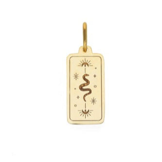 Ciondolo con Serpente in Oro Giallo