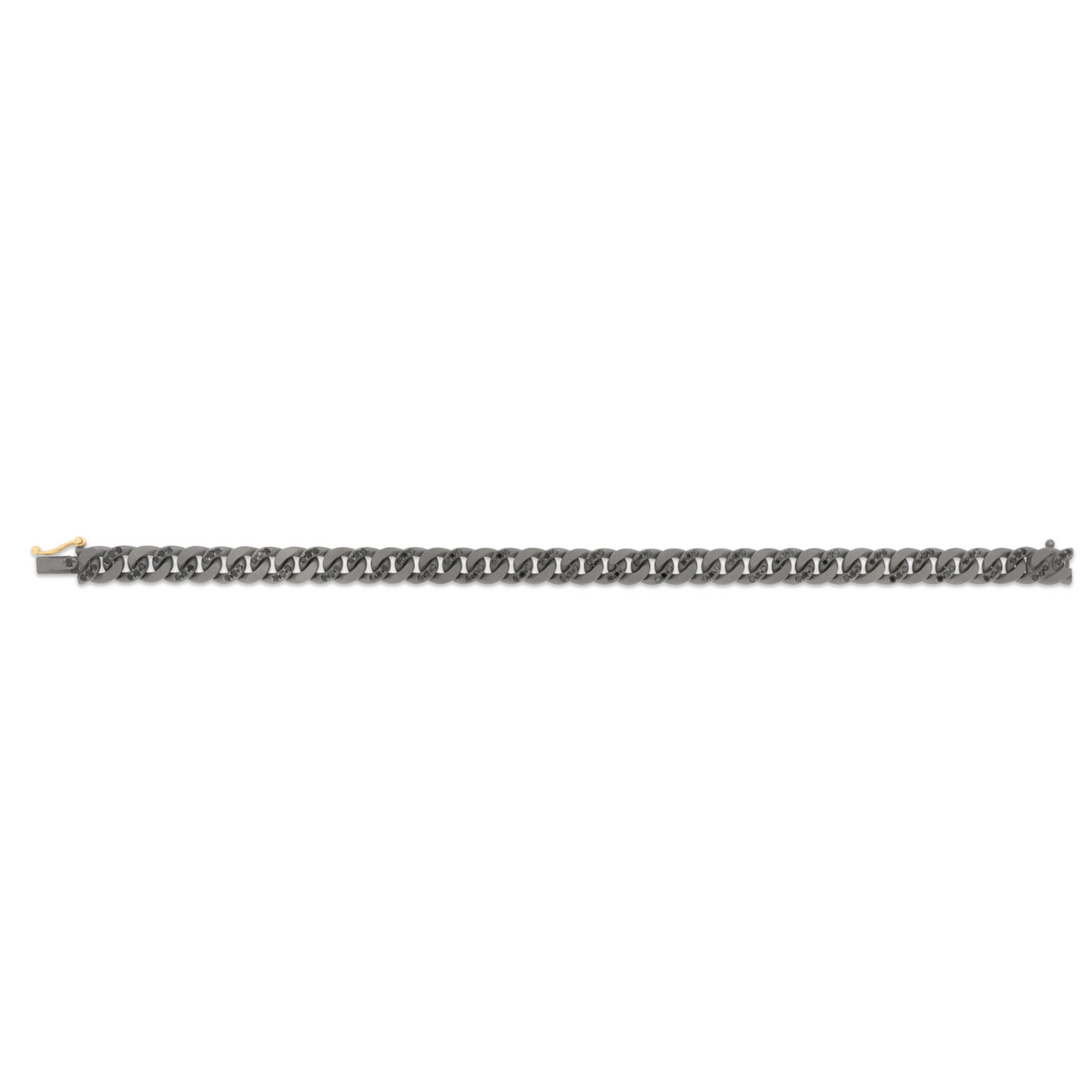 Bracciale Groumette Titanio Diamanti Black 6 PT