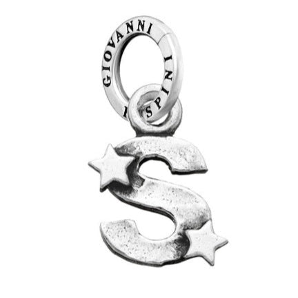 Charm Lettera S con Stelle