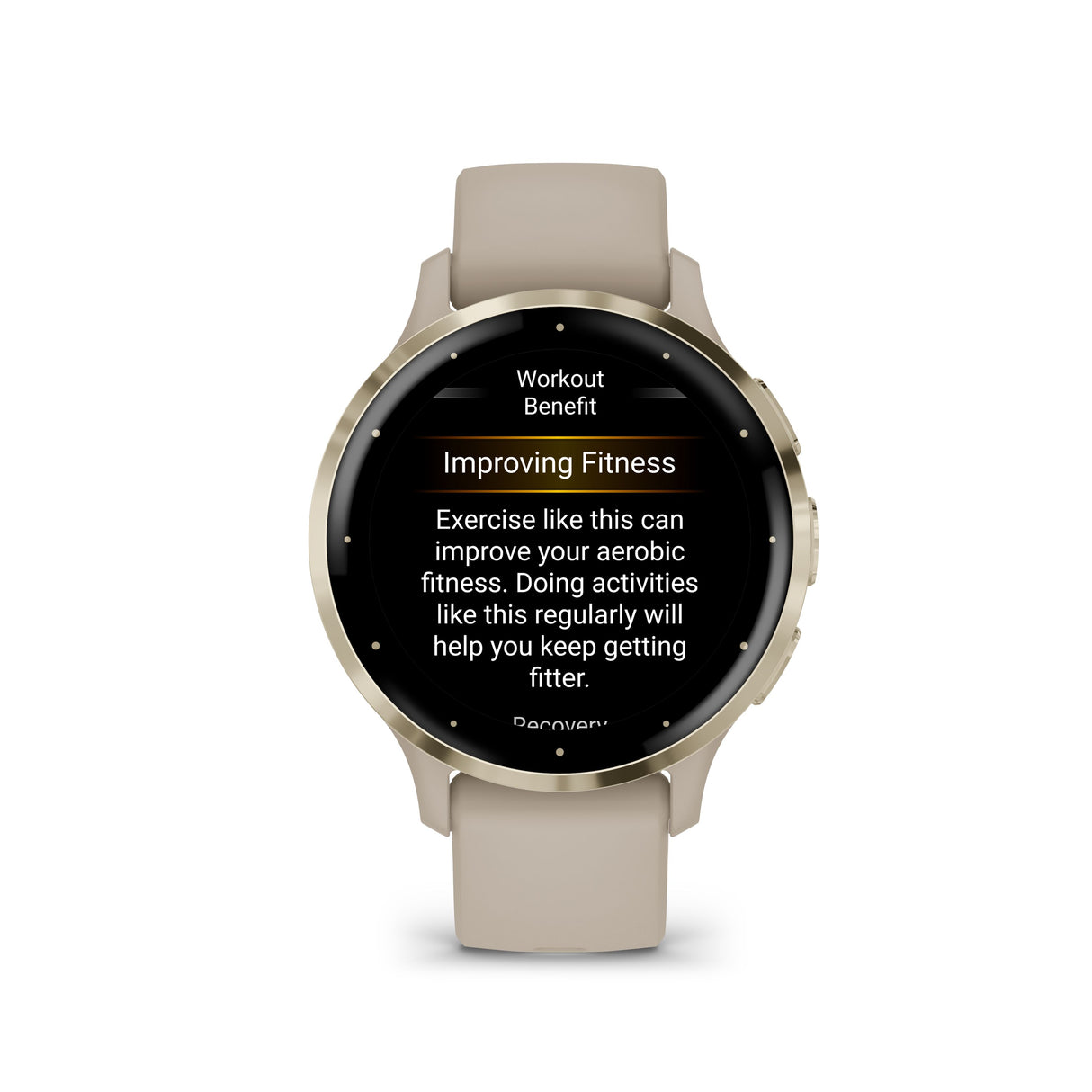 Venu 3s - French Gray & Soft Gold con cinturino in silicone-Orologi-GARMIN-Gioielleria Granarelli