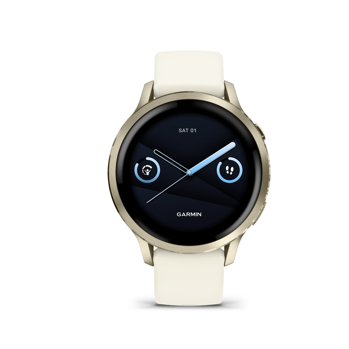 Venu® 4 - 41 mm Lunar gold con cinturino in silicone Bone