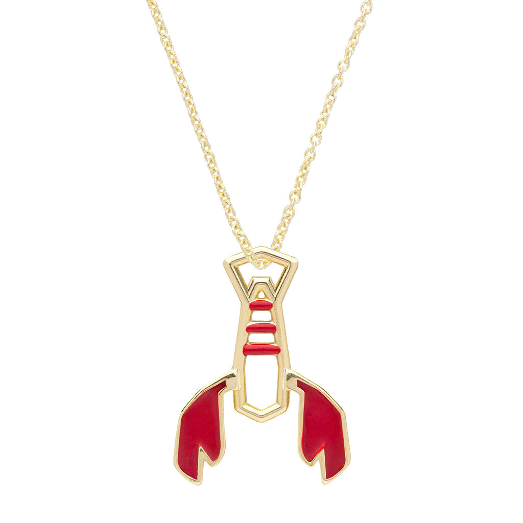 Collana Aragosta Con Smalto Rosso-Girocolli-ALIITA-Gioielleria Granarelli
