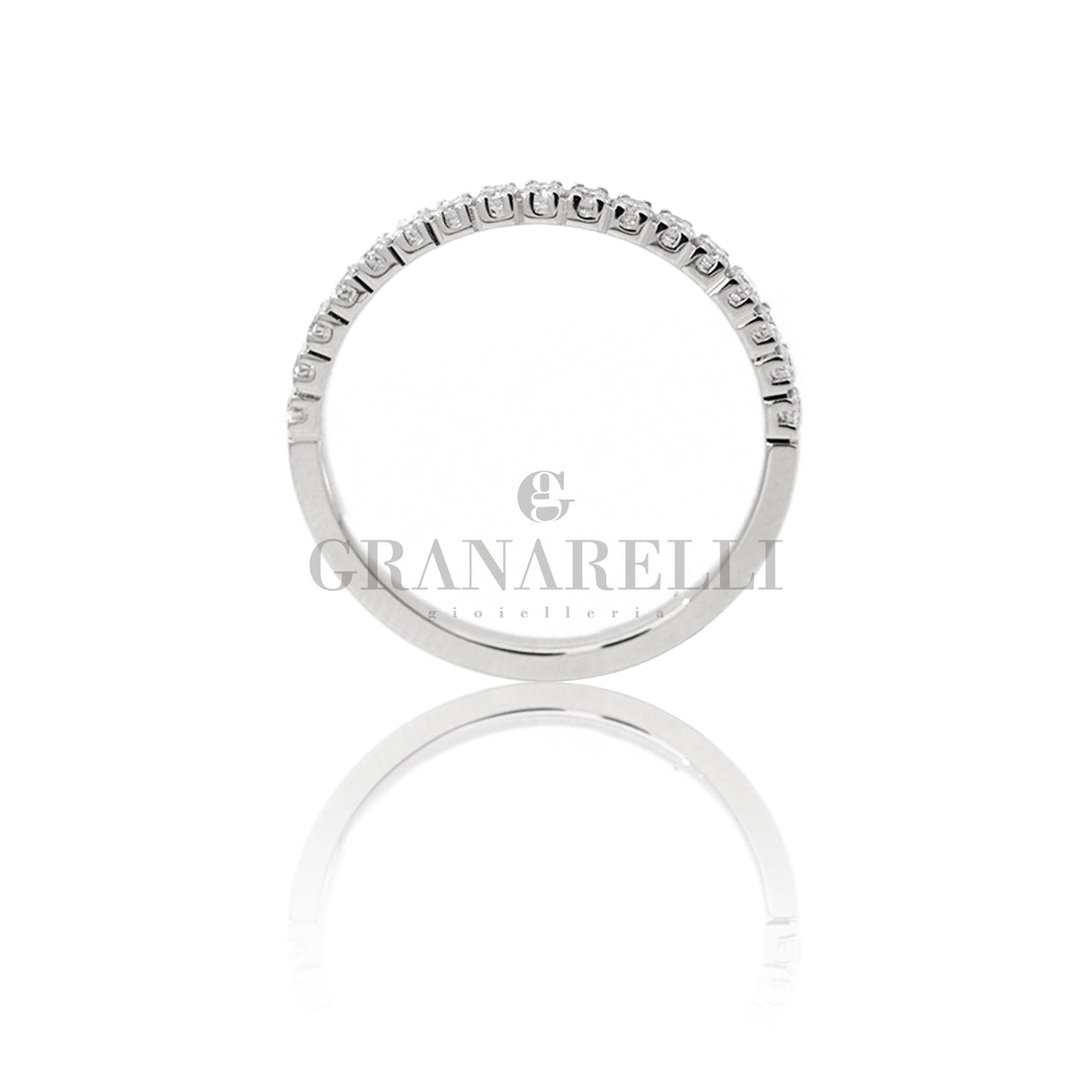 Anello Fedina Half Eternity Diamanti 0.33kt-Anelli-GRANARELLI-Gioielleria Granarelli