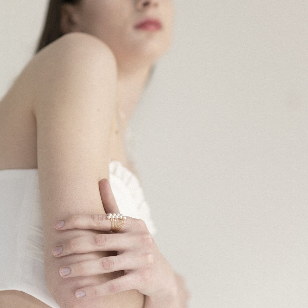 Anello Magico Oro Giallo e Perle-Anelli-MAGICWIRE-Gioielleria Granarelli