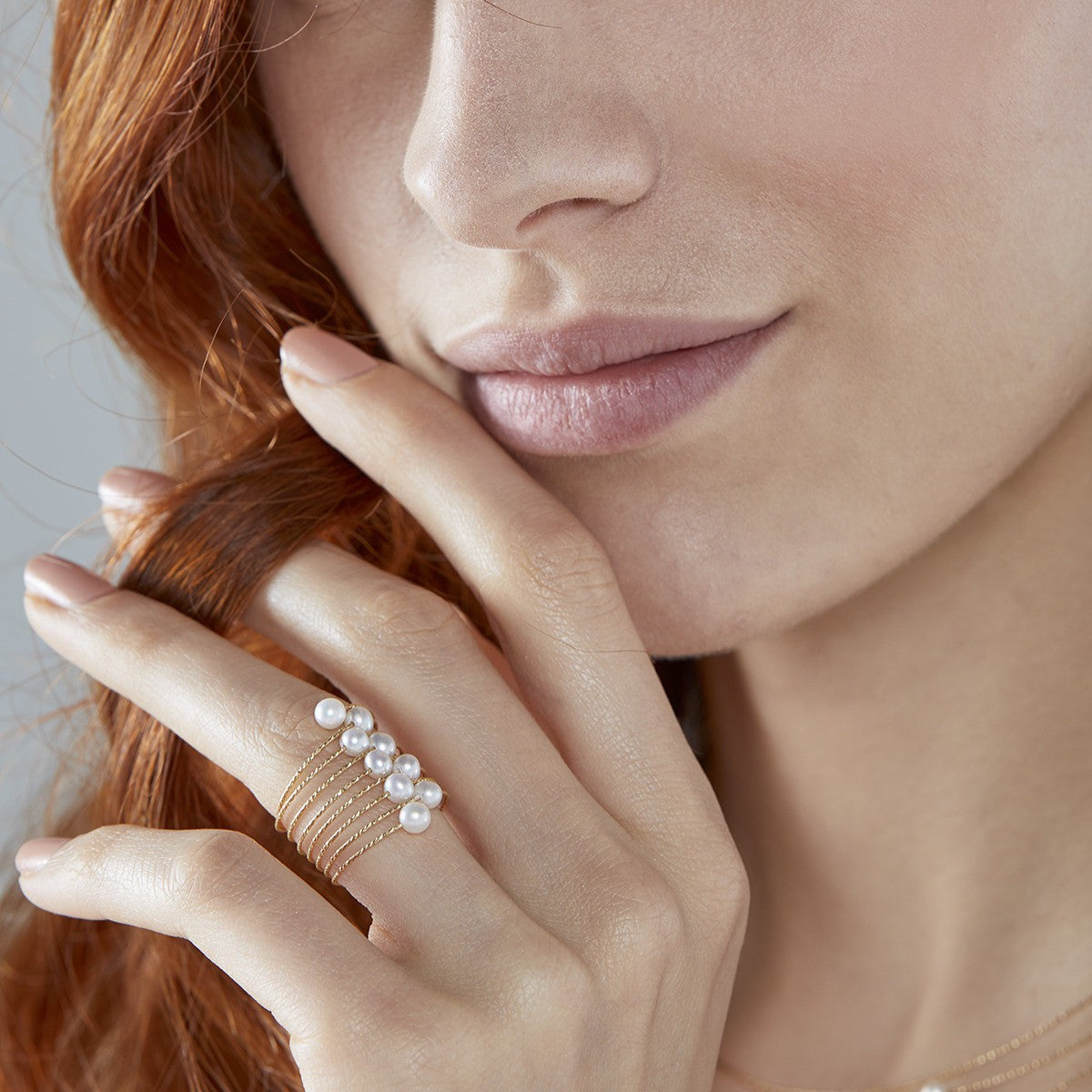 Anello Magico Oro Giallo e Perle-Anelli-MAGICWIRE-Gioielleria Granarelli