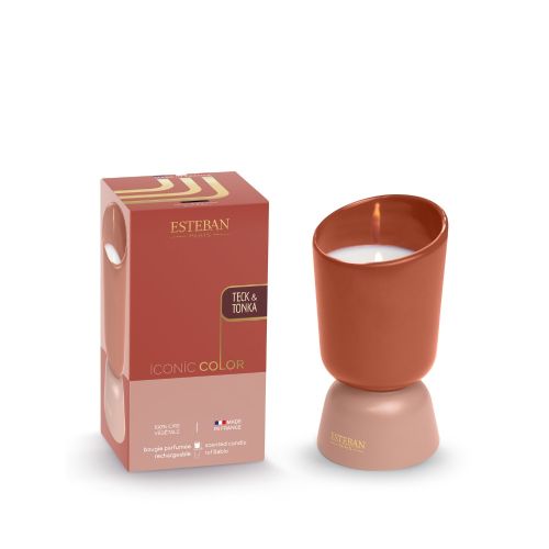 Candela profumata Teck e Tonka 220gr-esteban-Gioielleria Granarelli