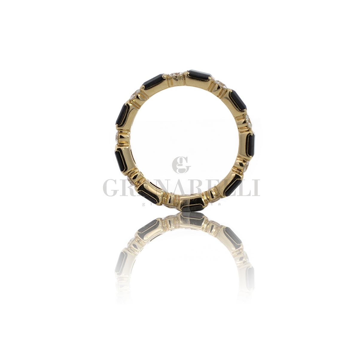 Fedine black diamonds and rose gold diamonds