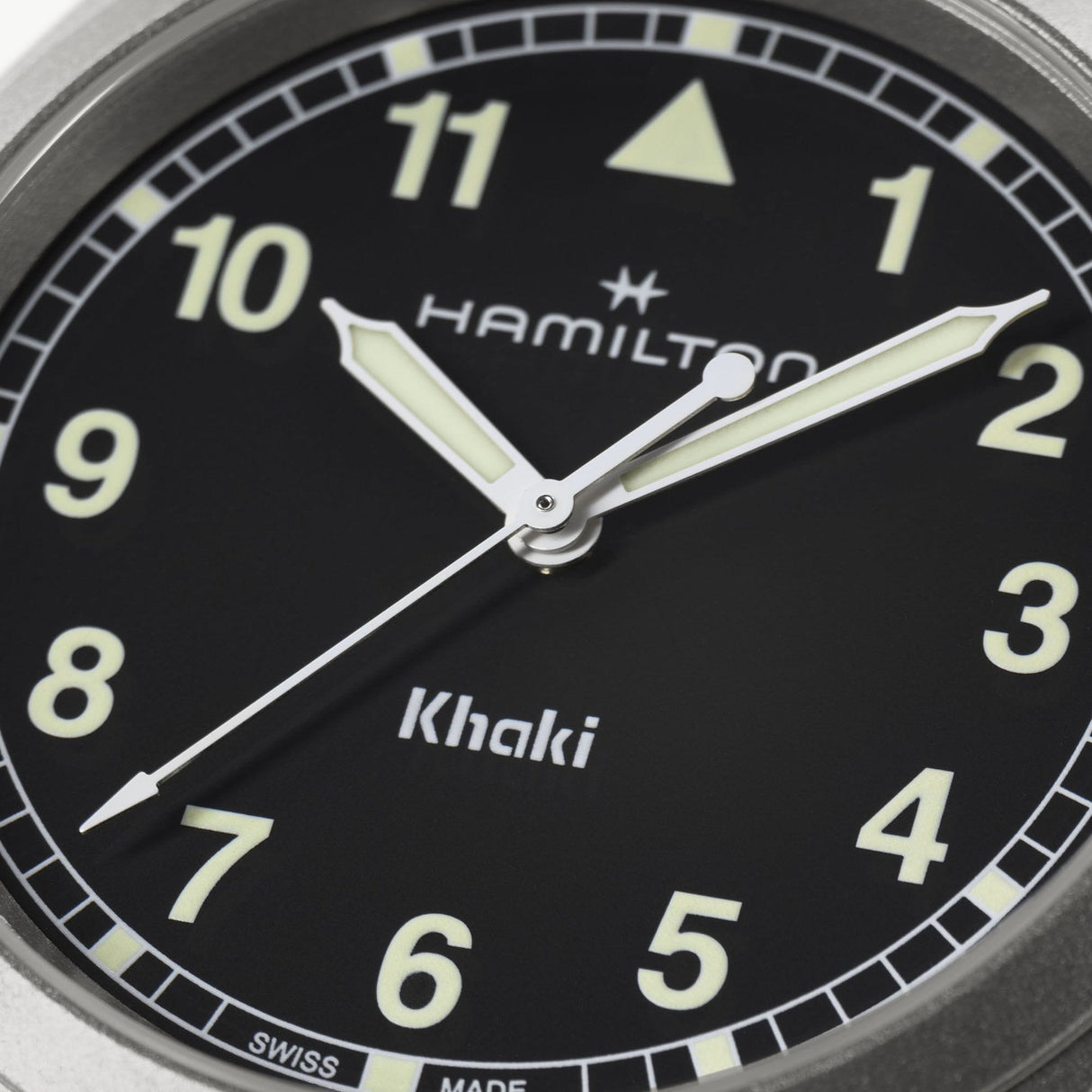 Khaki Field Quarzo Nero Acciaio 38mm-Orologi-HAMILTON-Gioielleria Granarelli
