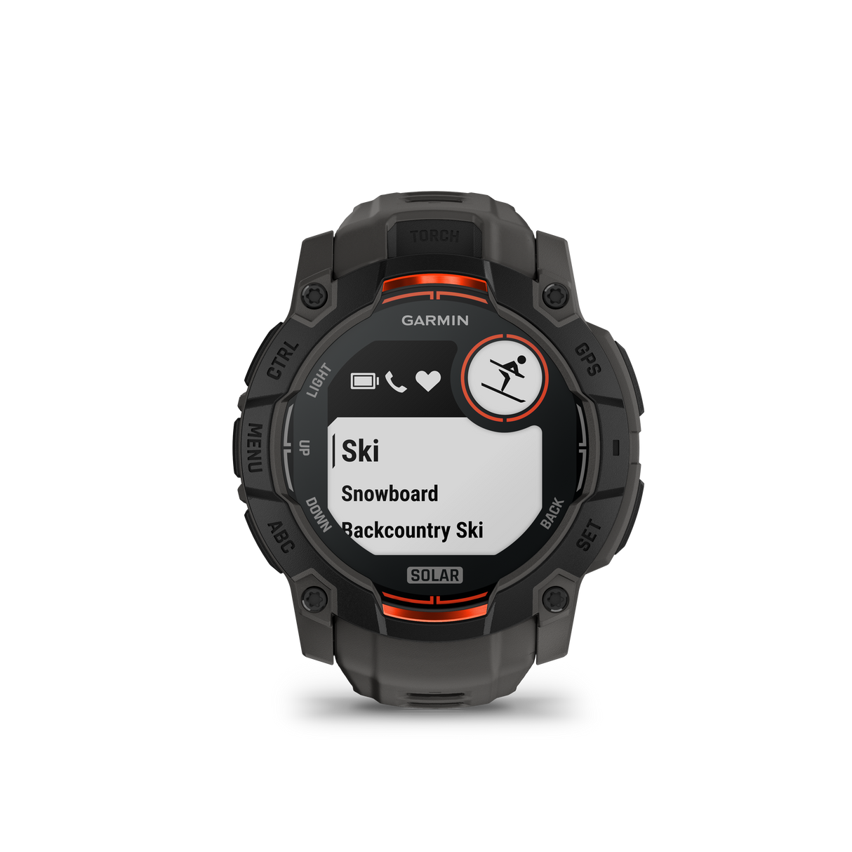 Instinct 3 – 50 mm, Solar Black-Orologi-GARMIN-Gioielleria Granarelli