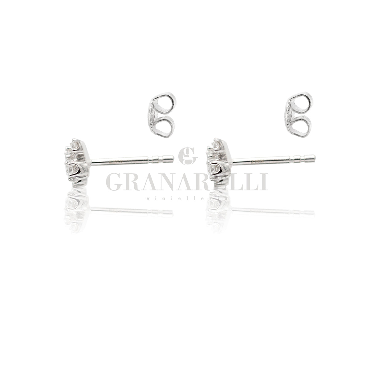 Crocetta earrings 5 brilliant white gold