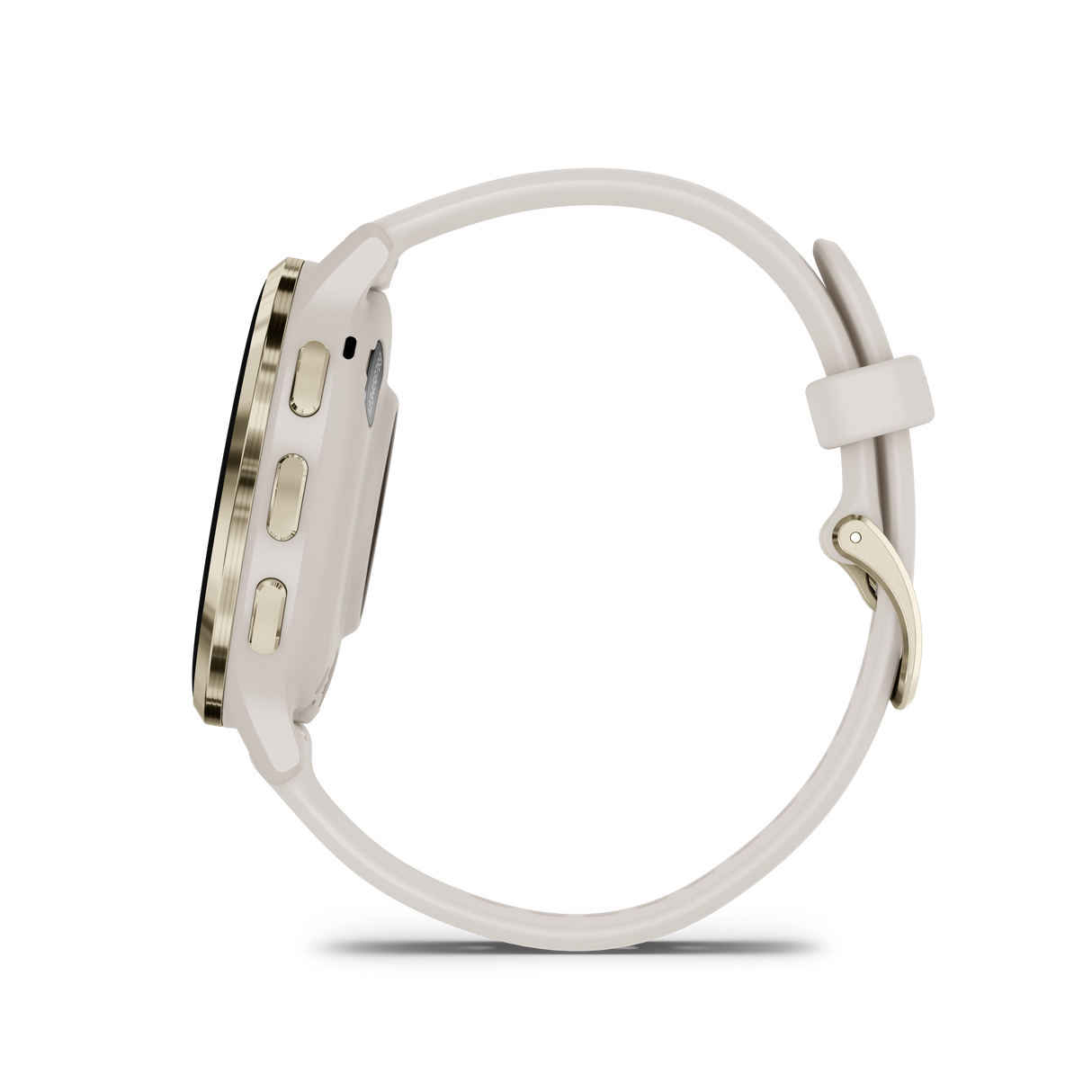 Venu 3S – Elfenbein & Softgold mit Silikonarmband