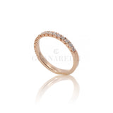 Anello Fedina Half Eternity Diamanti 0.43kt In Oro Rosa-Anelli-GRANARELLI-Gioielleria Granarelli