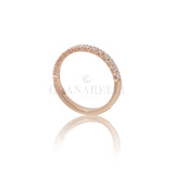 Anello Fedina Half Eternity Diamanti 0.43kt In Oro Rosa-Anelli-GRANARELLI-Gioielleria Granarelli