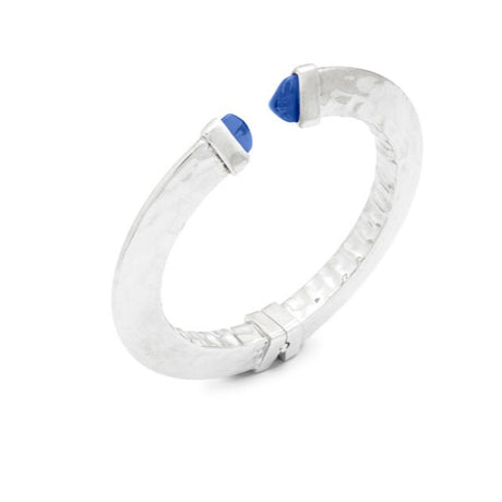 Bracciale Bangle Blue Blade in Argento-Bracciali-RASPINI-Gioielleria Granarelli