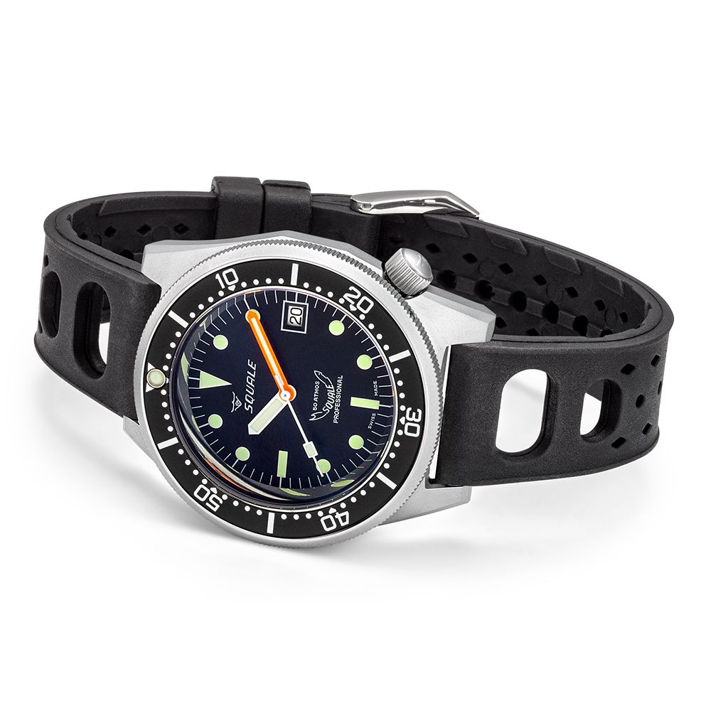 SQUALE 1521 BLASTED PROFESSIONAL 50atm-SQUALE-1521BKBL.NT-Gioielleria Granarelli