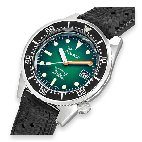 SQUALE 1521 Green Ray Rubber-Orologi-SQUALE-Gioielleria Granarelli