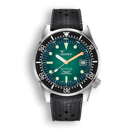 SQUALE 1521 Green Ray Rubber-Orologi-SQUALE-Gioielleria Granarelli