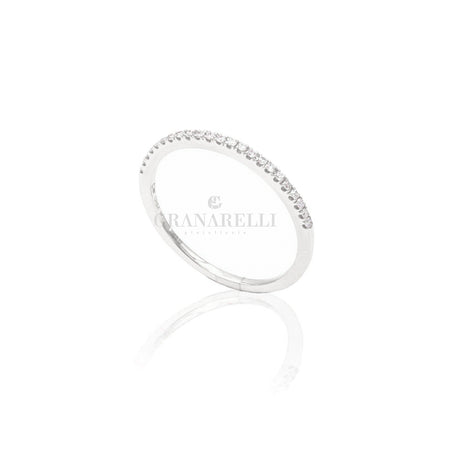 Anello Fedina Sottile In Oro Bianco-Anelli-CRIVELLI-Gioielleria Granarelli