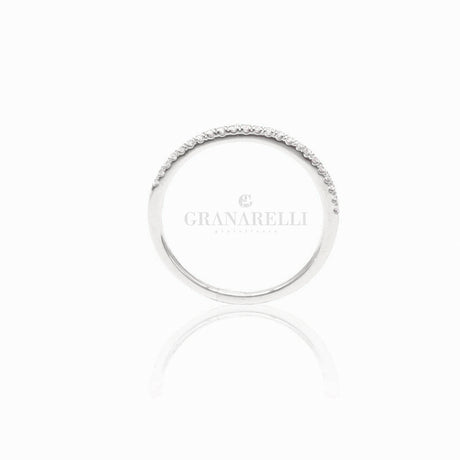 Anello Fedina Sottile In Oro Bianco-Anelli-CRIVELLI-Gioielleria Granarelli