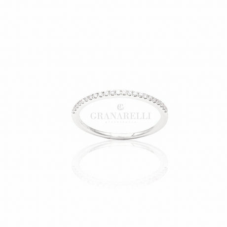 Anello Fedina Sottile In Oro Bianco-Anelli-CRIVELLI-Gioielleria Granarelli