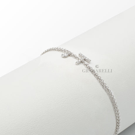 Bracciale Iniziale Lettera T con Diamanti-Bracciali-CRIVELLI-Gioielleria Granarelli