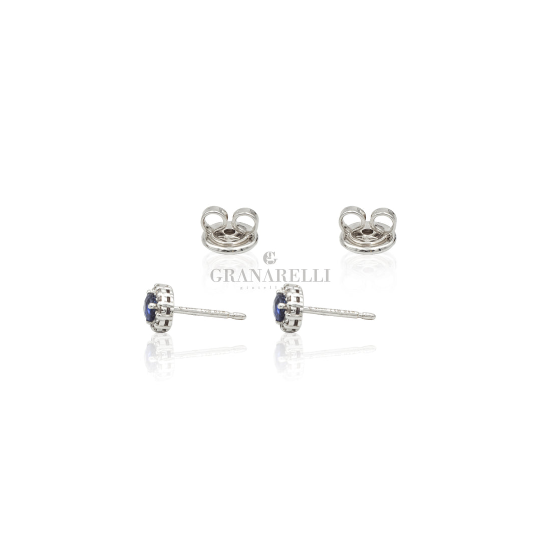 Boucles d'oreilles perle diamant 234