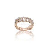 Groumette Ring in Rose Gold and Diamonds ct 0.95